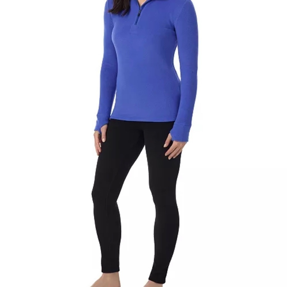Cuddl Duds Fleecewear Half-Zip Hooded Top Large - Picture 3 of 6